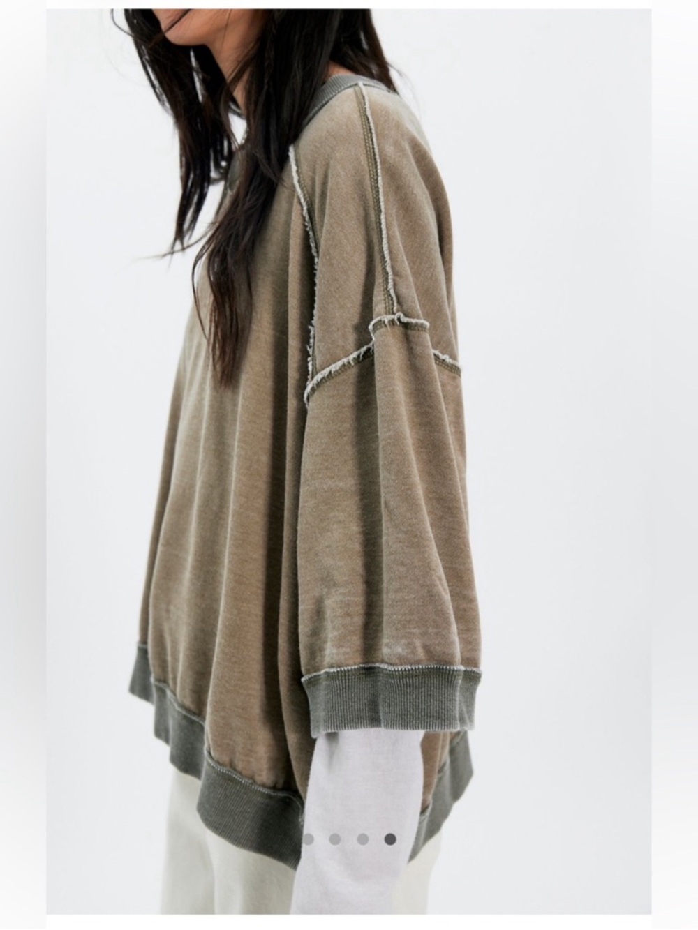 Free People NWT Everything Pullover Size Medium in Caiman - Picture 4 of 10